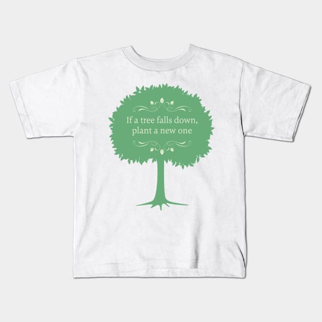 Green Tree Kids T-Shirt by SWON Design